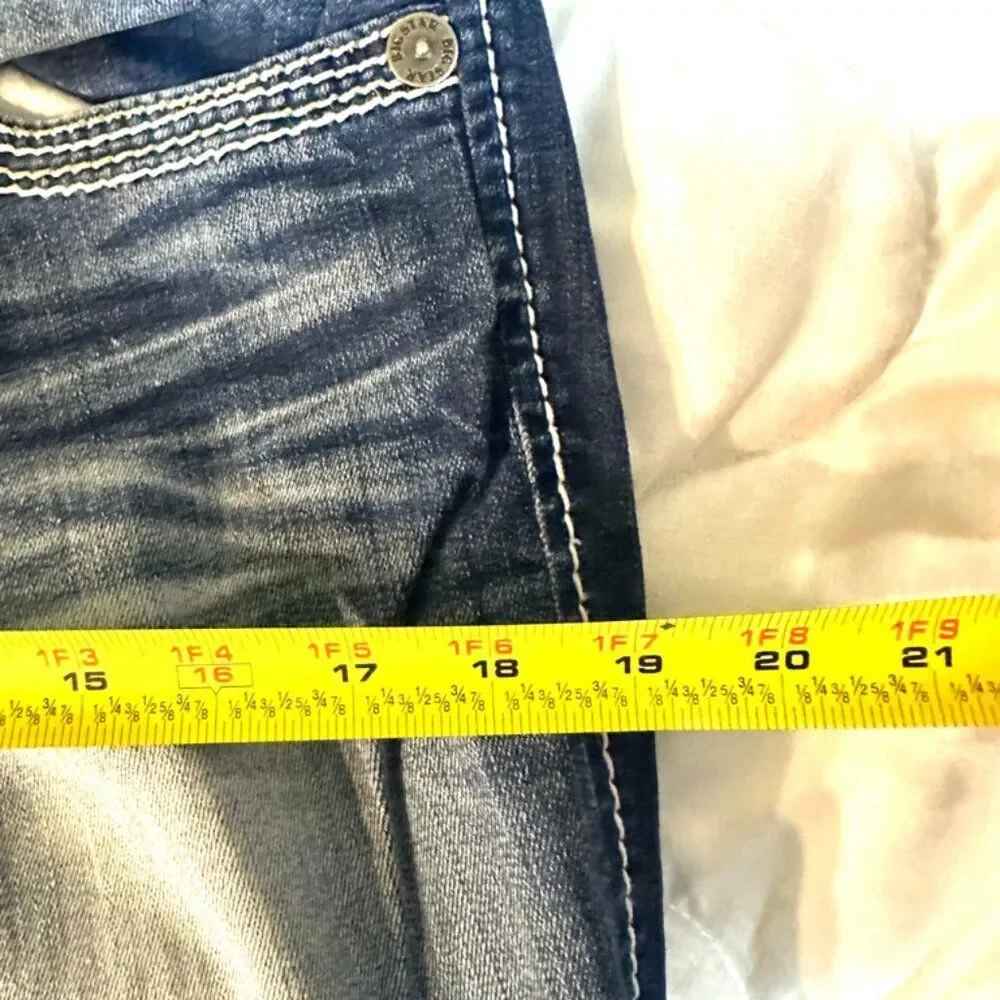 Big Star Jeans size 31 Inseam 25.5 Studded Bootcut